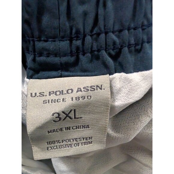 U.S. Polo Assn Big Mens Plus Size 3XL XXX Board Swim Shorts Blue Green Tropical - Picture 3 of 10